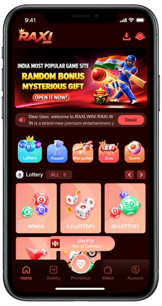 Raxi Win Game App